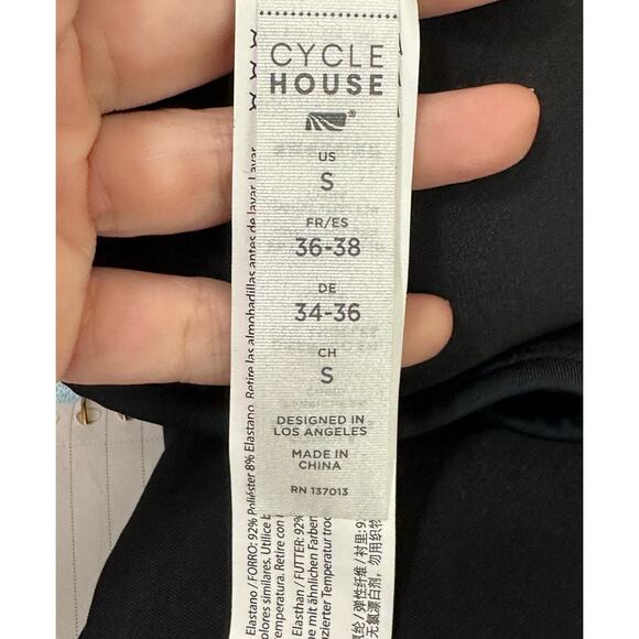 Marika Cycle House black crossed back sports bra size Small - Picture 3 of 9